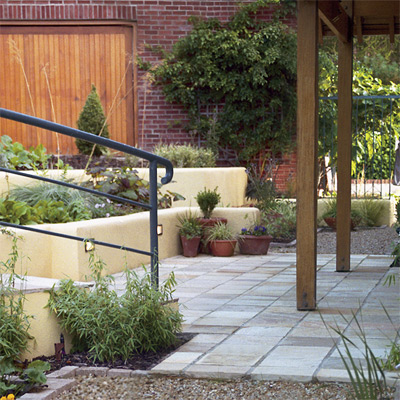 Terracing is a great way of maximising interest on a sloping site